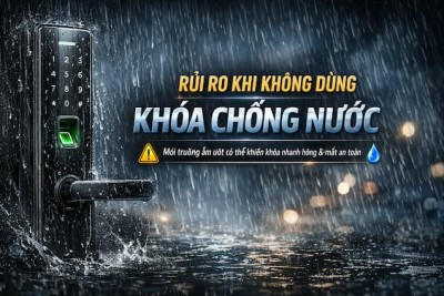 Những rủi ro khi không dùng khóa chống nước cho cửa trong môi trường ẩm ướt