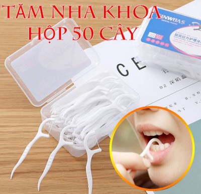 Hộp 50 Cây Tăm Chỉ Nha Khoa