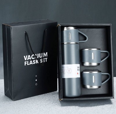 Bộ bình giử nhiệt Vacuum 500ml tặng kèm 2 cốc uống nước