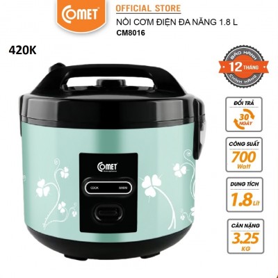 NỒI CƠM ĐIỆN ĐA NĂNG COMET 1,8L