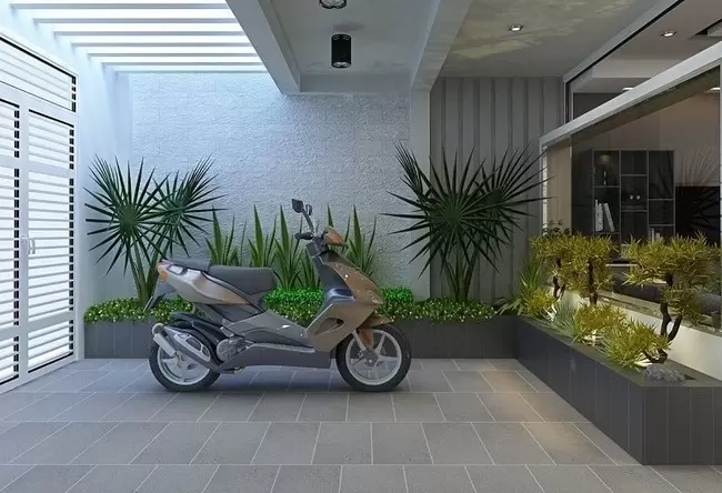 Tư vấn thiết kế và bố trí nội thất nhà ống 33m² có giếng trời và nhiều cây xanh - Ảnh 1.