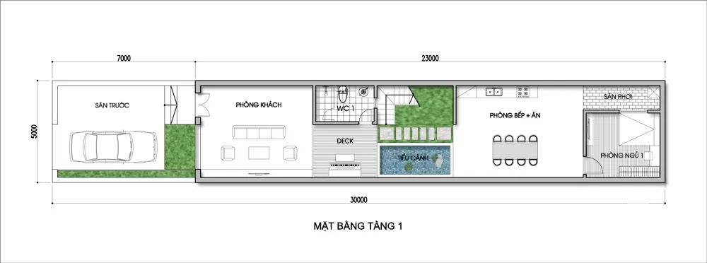 Tư vấn thiết kế cho nhà ống có chiều dài tới 30m - Ảnh 1.