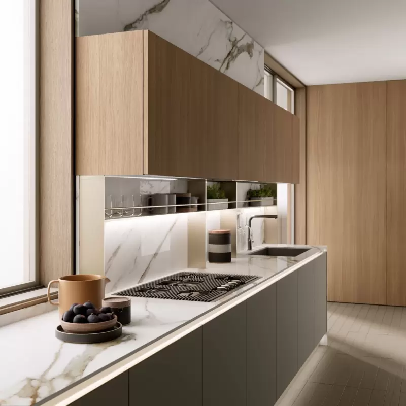 Tủ bếp MDF
