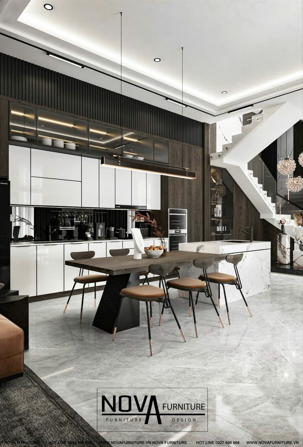 Tủ bếp hợp kim nhôm