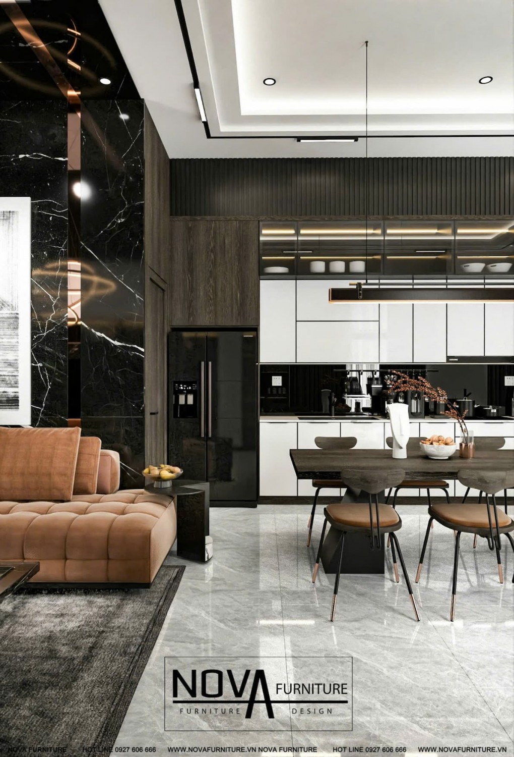 Tủ bếp hợp kim nhôm