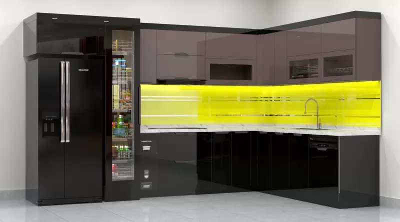 So sánh tủ bếp cánh kính inox và tủ bếp cánh kính hợp kim nhôm