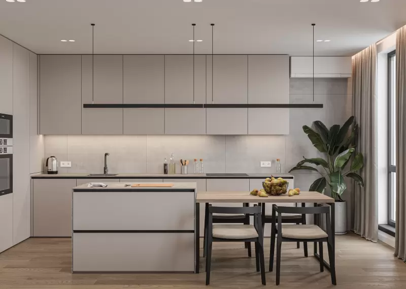 Top 10 mẫu tủ bếp MDF hiện đại