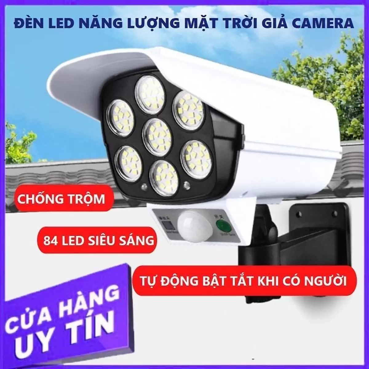 Đèn NLMT Giả camera cảm biến chuyển động