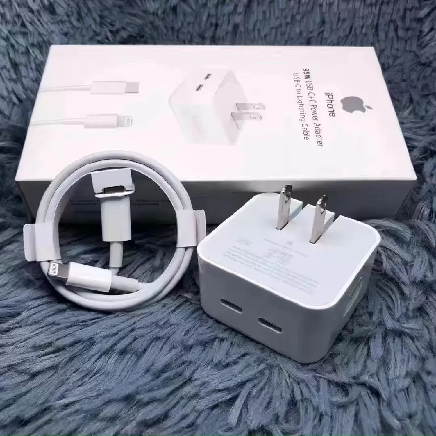 Bộ sạc IPhone 2 cổng USB-C 35W kèm dây hàng xịn Store