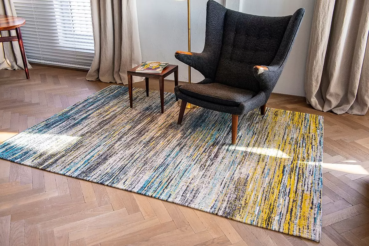 Thảm trải sàn Blue Yellow Mix