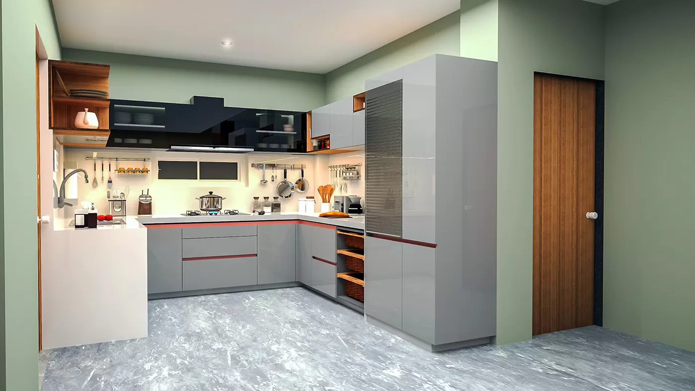 Tủ bếp Acrylic cao cấp