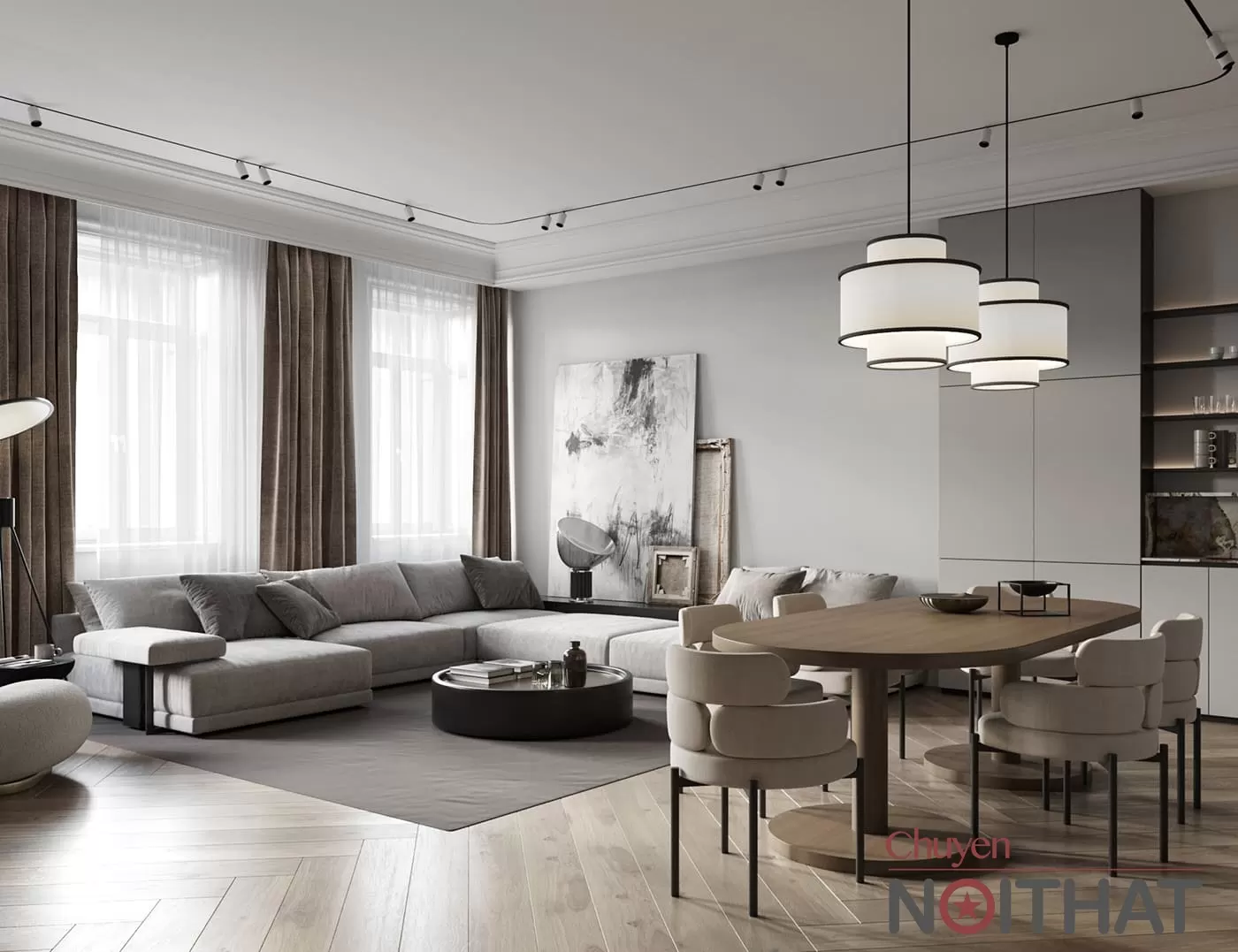 Thiết kế phòng khách Phú Quốc hiện đại