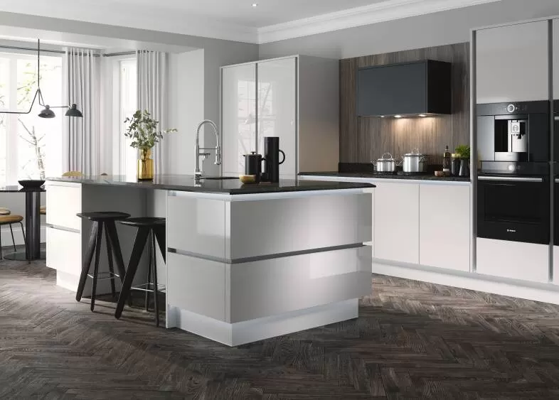 Thiết kế tủ bếp Acrylic hiện đại