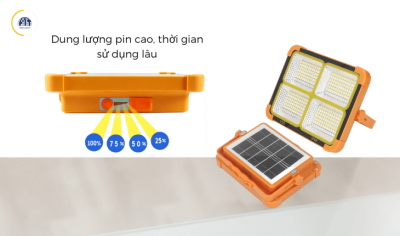 Đèn pha NLMT treo - tích hợp sạc dự phòng điện thoại