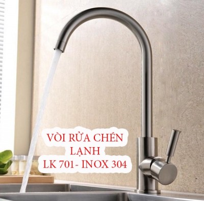 Vòi nước bồn rửa cao cấp Inox 304