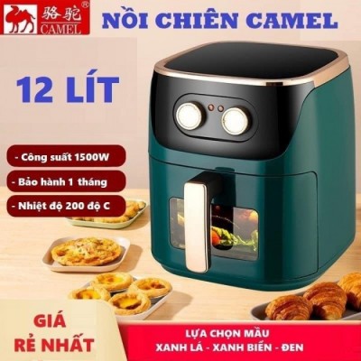 Nồi chiên không dầu cao cấp Camel Kính trong quan sát