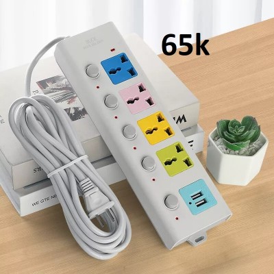 Ổ CẮM ĐIỆN 4 CHẤU + 2 USB