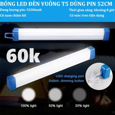 bóng led dài tích điện 52cm