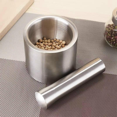 Cối chày Inox có nắp