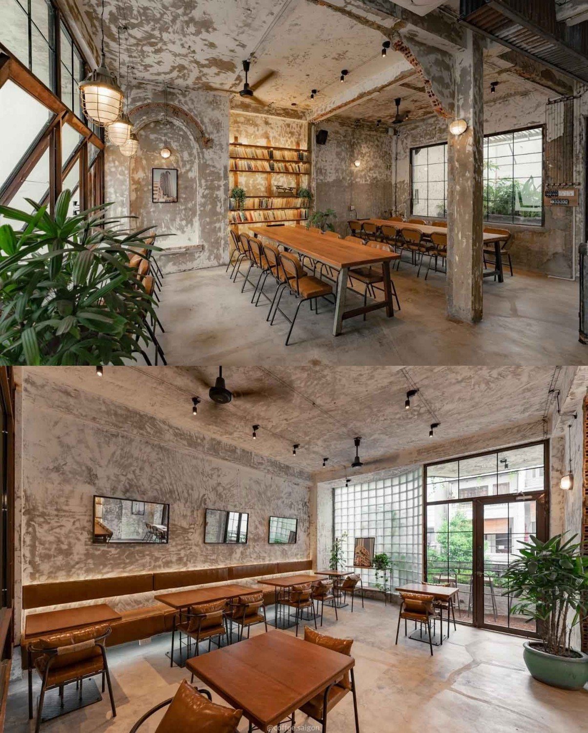 Quán cafe mộc mạc