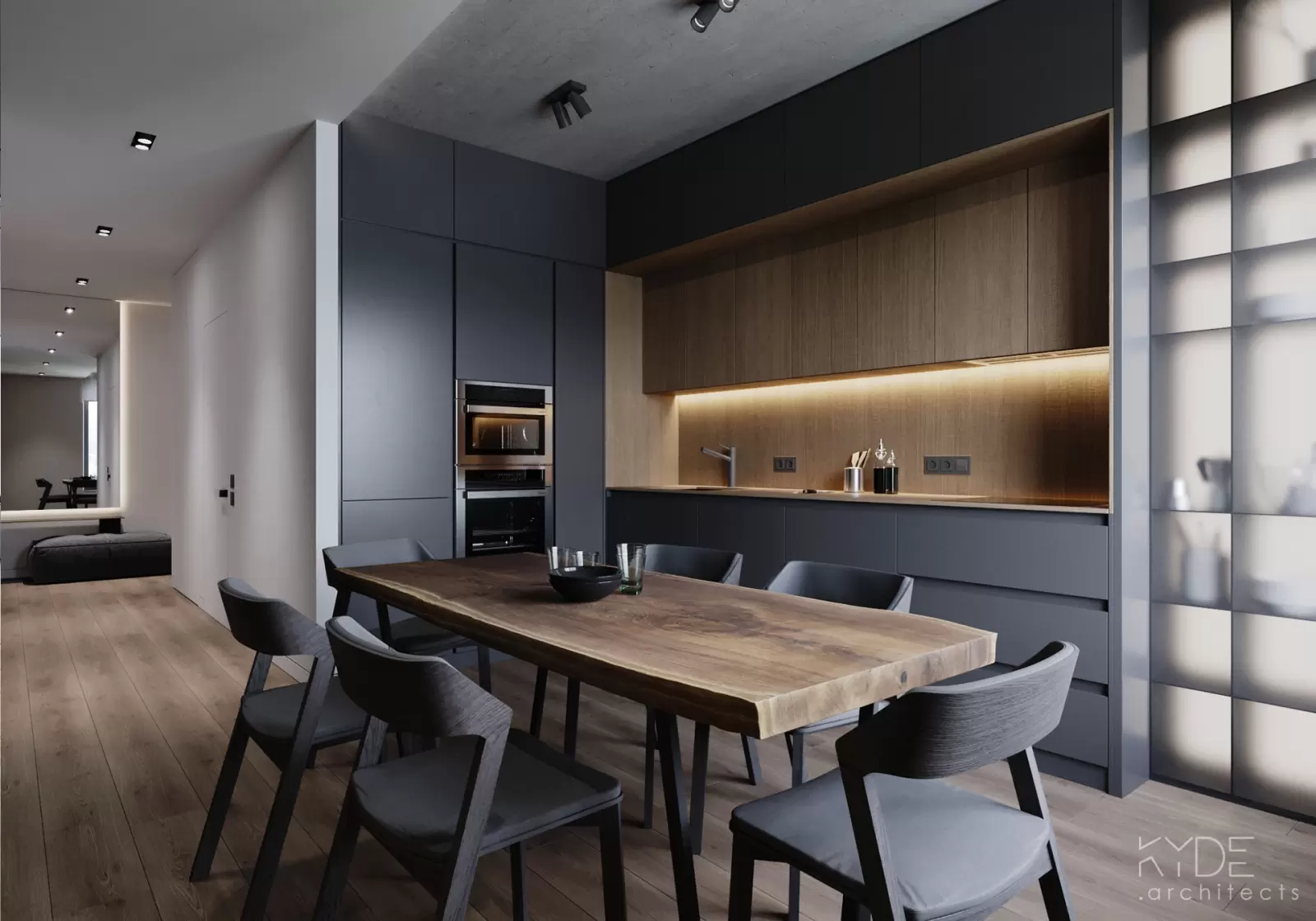 Tủ bếp MDF phủ Melamine