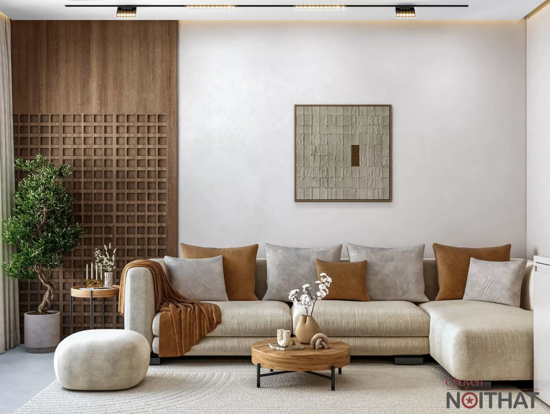 Nội thất phòng khách phong cách Scandinavian